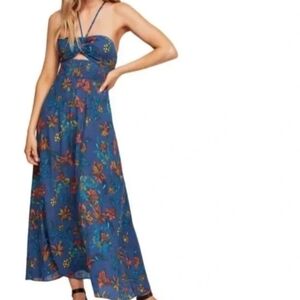 princess polly blue maxi dress Princess Polly Women's Chelsea Tiered Maxi Dress - Blue